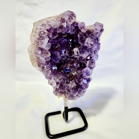 Reserved Amethyst on Pin Stand Crystals & Stones Display Boho Home Decor - Picture 6 of 8